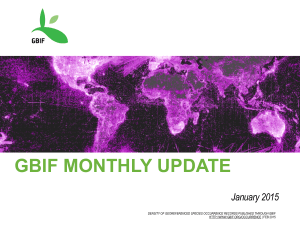 GBIF monthly update (February 2015)