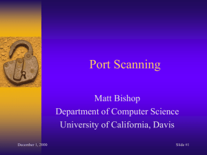 port - Welcome to nob.cs.ucdavis.edu!