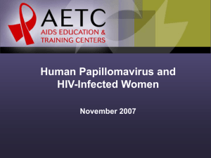 Screening for HPV in HIV
