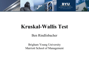 Kruskal-Wallis Test