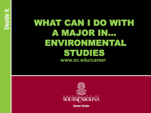 Environmental Studies Students Develop Skills In