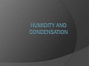 Humidity and Condensation PPT