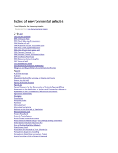 Index of environmental articles