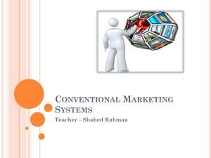 Conventional Marketing Systems