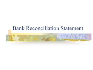 The purpose of the bank reconciliation statement