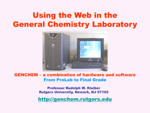 P604: General Chemistry Laboratory PreLabs, Videos and Tutorials