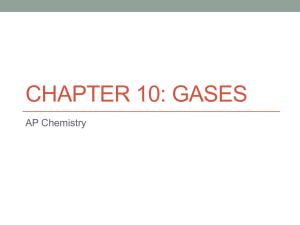 Chapter 10: Gases