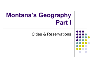 Montana Cities & Reservations