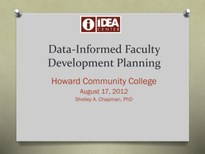 Data-Informed Faculty Dev Planning with IDEA