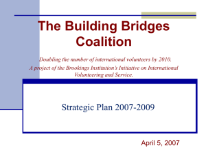 Building Bridges Strategic Plan