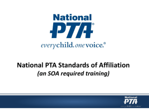 National PTA Standards of Affiliation