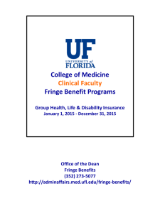 Faculty Benefits Manual
