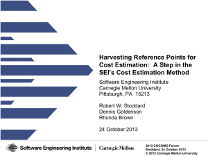 Harvesting Reference Points for Cost Estimation