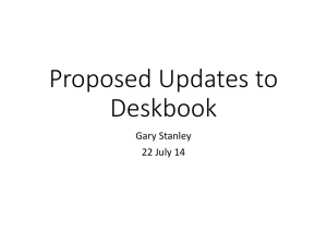 Propose Updates to Handbook - Manufacturing Readiness Levels