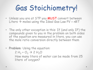 Gas Stoichiometry! - Parkway C-2