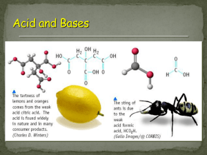 Acids and Bases