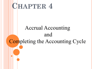 Accounting Conconcepts and Applications