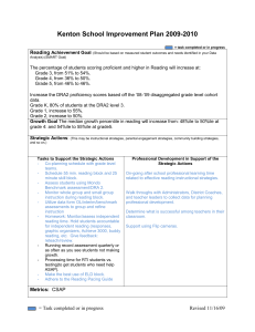 Kenton School Improvement Plan 2009-2010