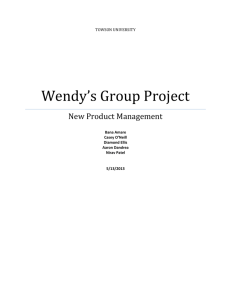 Wendy*s Group Project