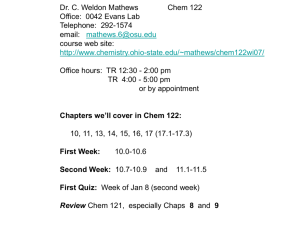 Week-1 - OSU Chemistry