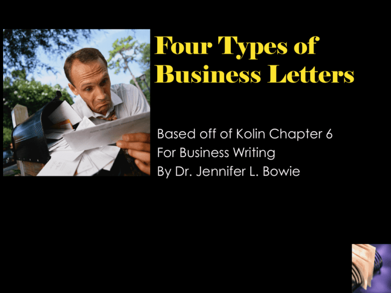 What Are The 4 Types Of Business Letters