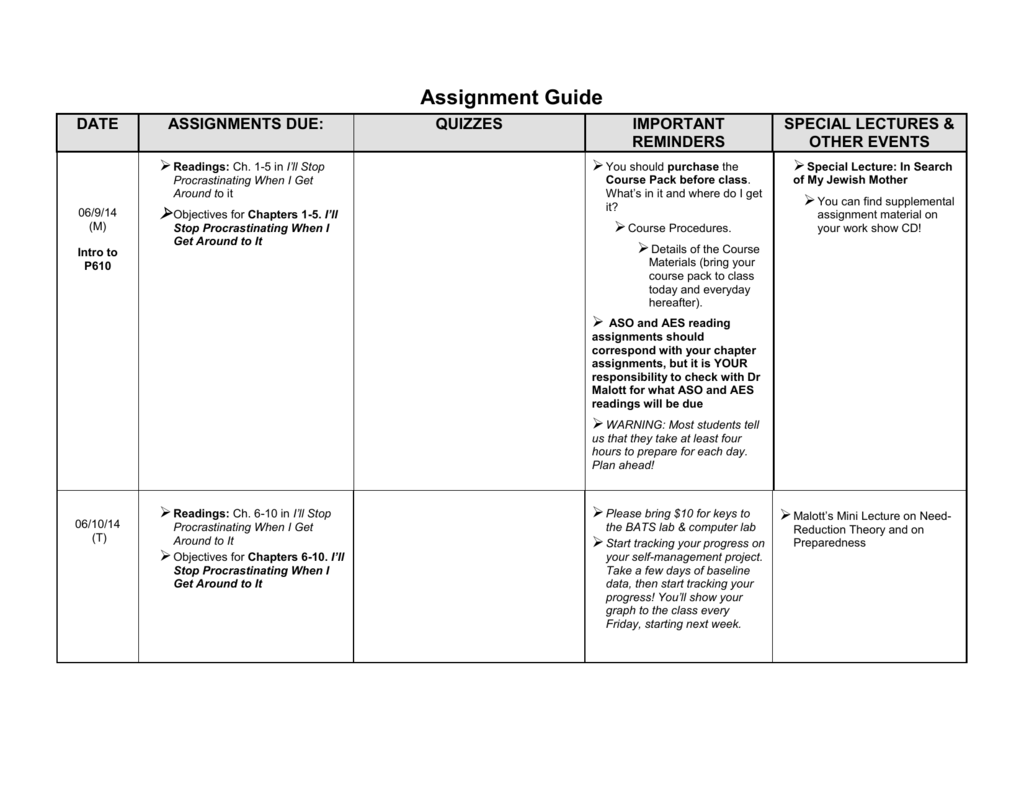 assignment guide pdf