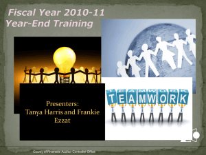 YE Training Presentation 2011 - Auditor