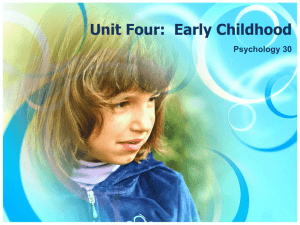 Unit Four: Early Childhood
