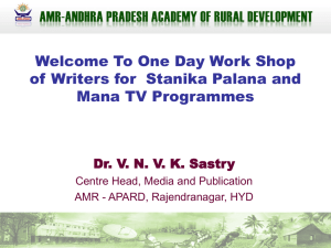 Work Shop of Writers for Stanika Palana and Mana TV