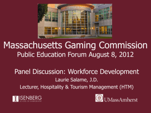 Click to Add Title - Massachusetts Gaming Commission