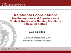 Relational Coordination - Armstrong Atlantic State University