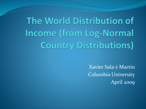 The World Distribution of Income (from Log
