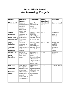MS Art Learning Targets - Entiat School District