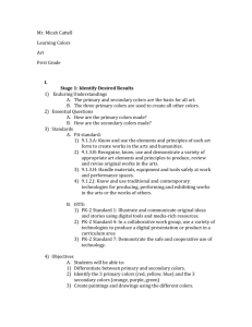 Colors lesson