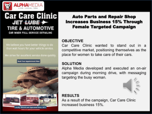 Auto Care/Repair Case Studies