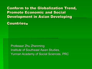 Conform to the Globalization Trend, Promote Economic and Social