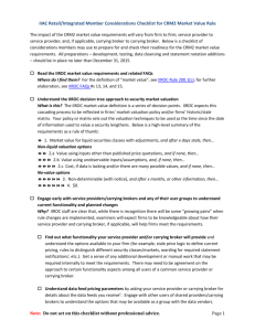 SAMPLE IIAC Retail/Integrated Member Considerations Checklist