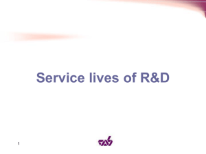 Service lives of R&D