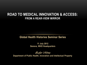 Road to Medical Innovation & Access