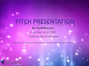 Pitch_Presentation - Fastura Technologies