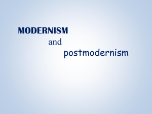 Introduction to Modernism and Postmodernism
