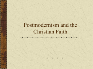 Postmodernism - Washington University Bible Fellowship