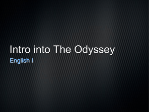 Intro into The Odyssey