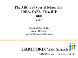 The ABC's of Special Education
