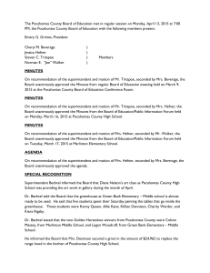 minutes 2015-04-13 - Pocahontas County Board of Education