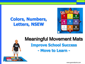 Colors, Numbers, Letters, and NSEW