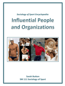 Sociology of Sport Encyclopedia - Sarah Button