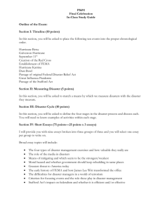 PS691 Final Celebration In-Class Study Guide Outline of the Exam