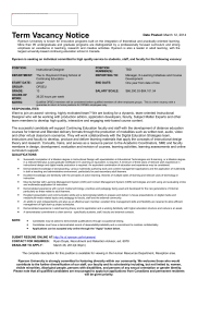 TBD-Term Vacancy Notice - ACCP-CAID