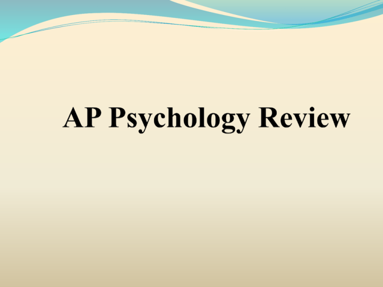 ap psychology research review